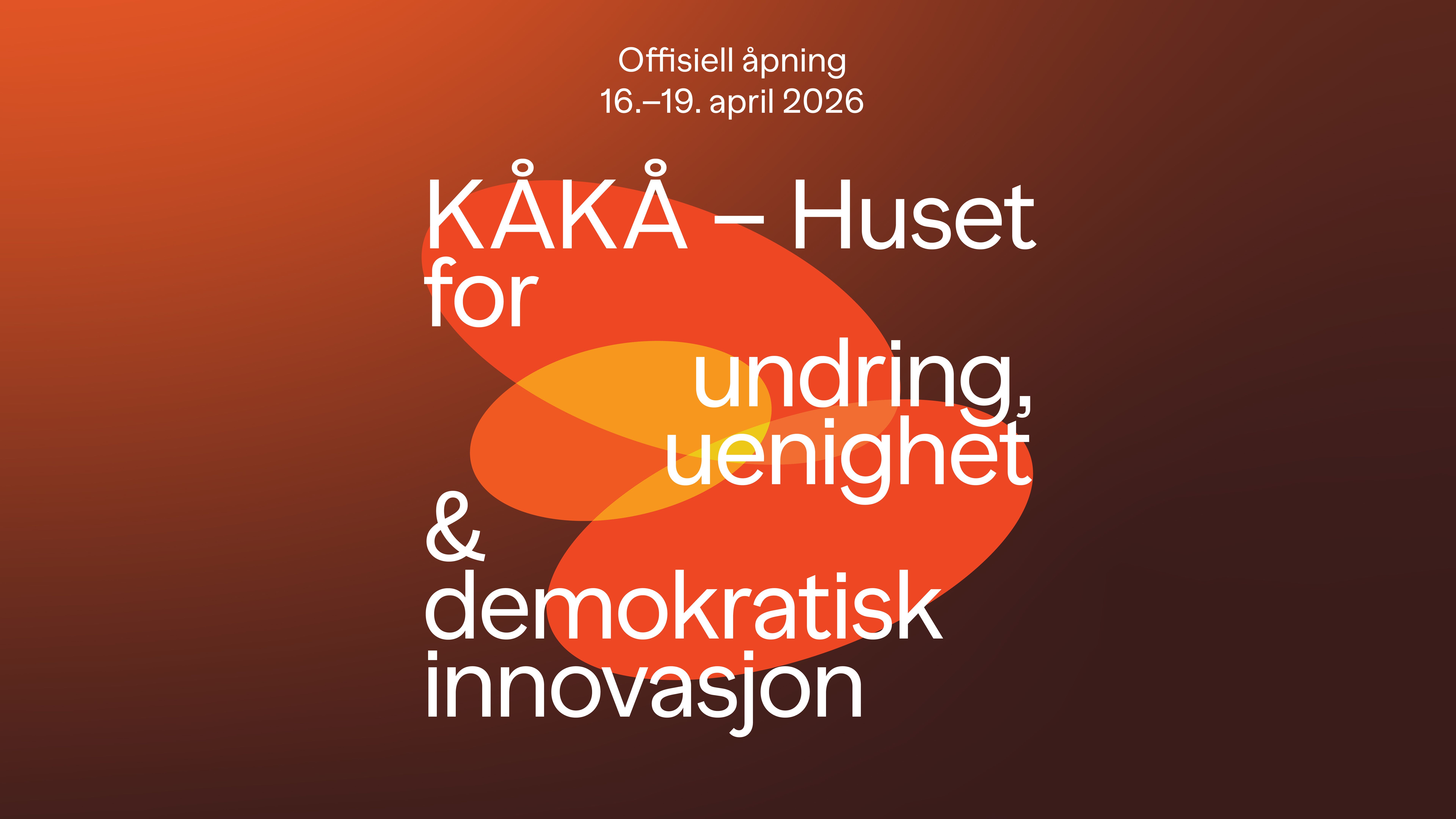 plakat for åpningsarrangement