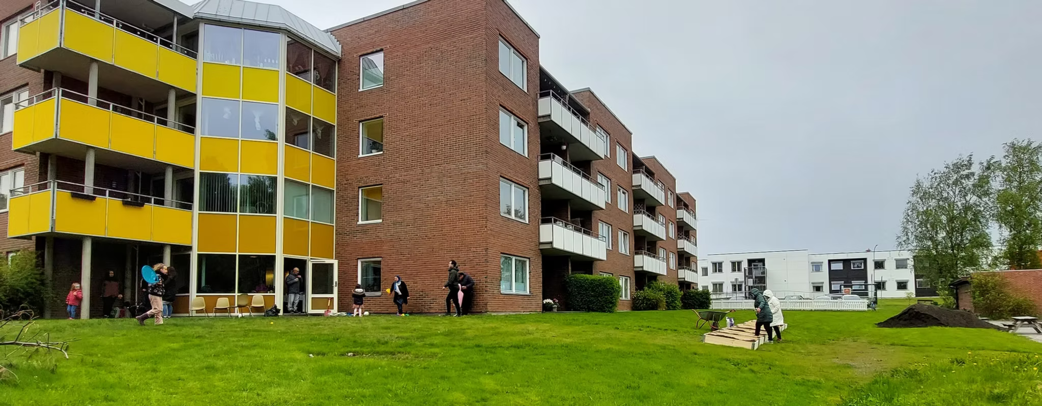 boliggårder og grøntområder