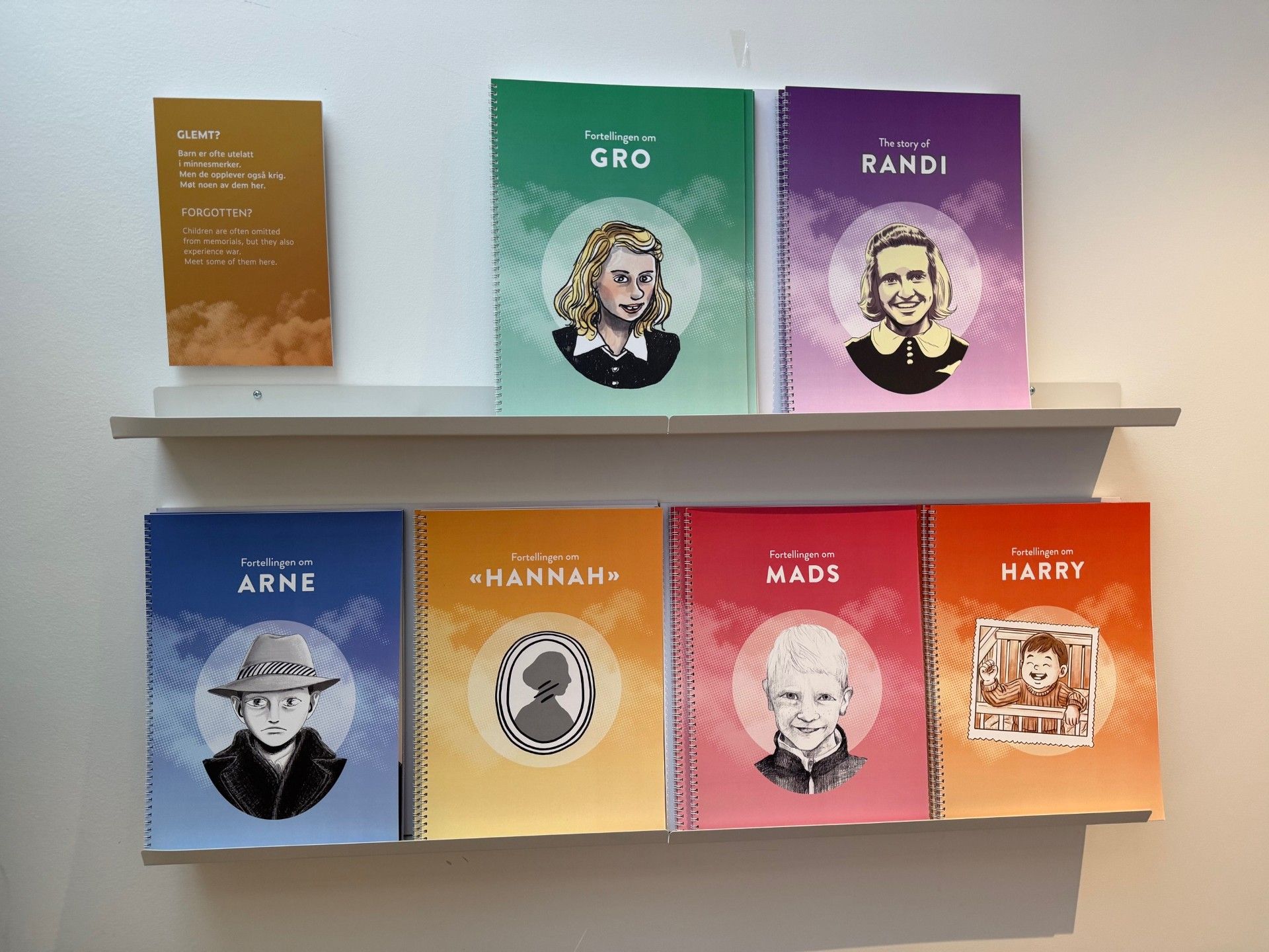 utstillingsmateriale/hefter