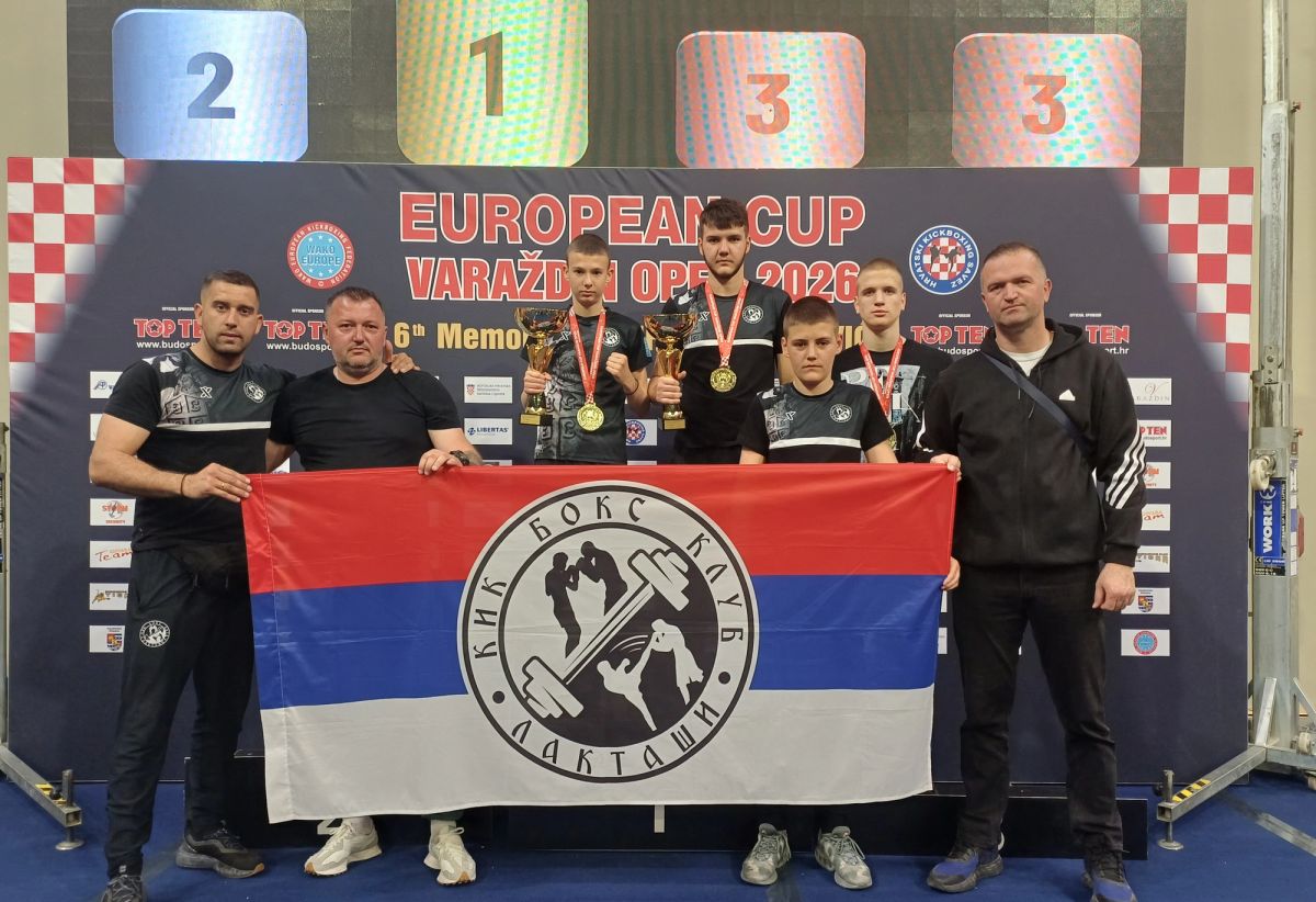 Veliki uspjeh Kik boks kluba Laktaši: David Mudrinić i Zare Đurđević osvojili Evropski kup FOTO
