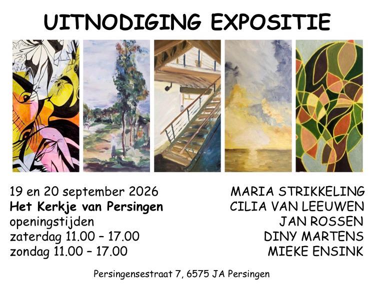 Groepsexpositie in het Kerkje van Persingen