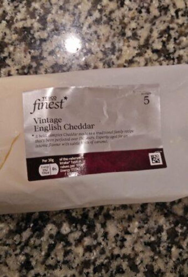 Cheddar (Tesco ‘Finest’ Vintage)
