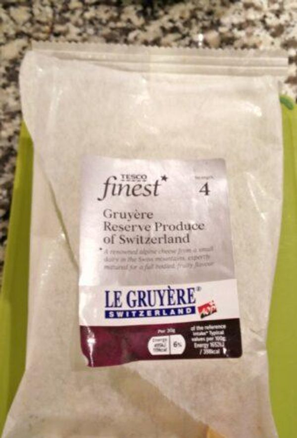 Gruyere (Tesco Finest Swiss Reserve)