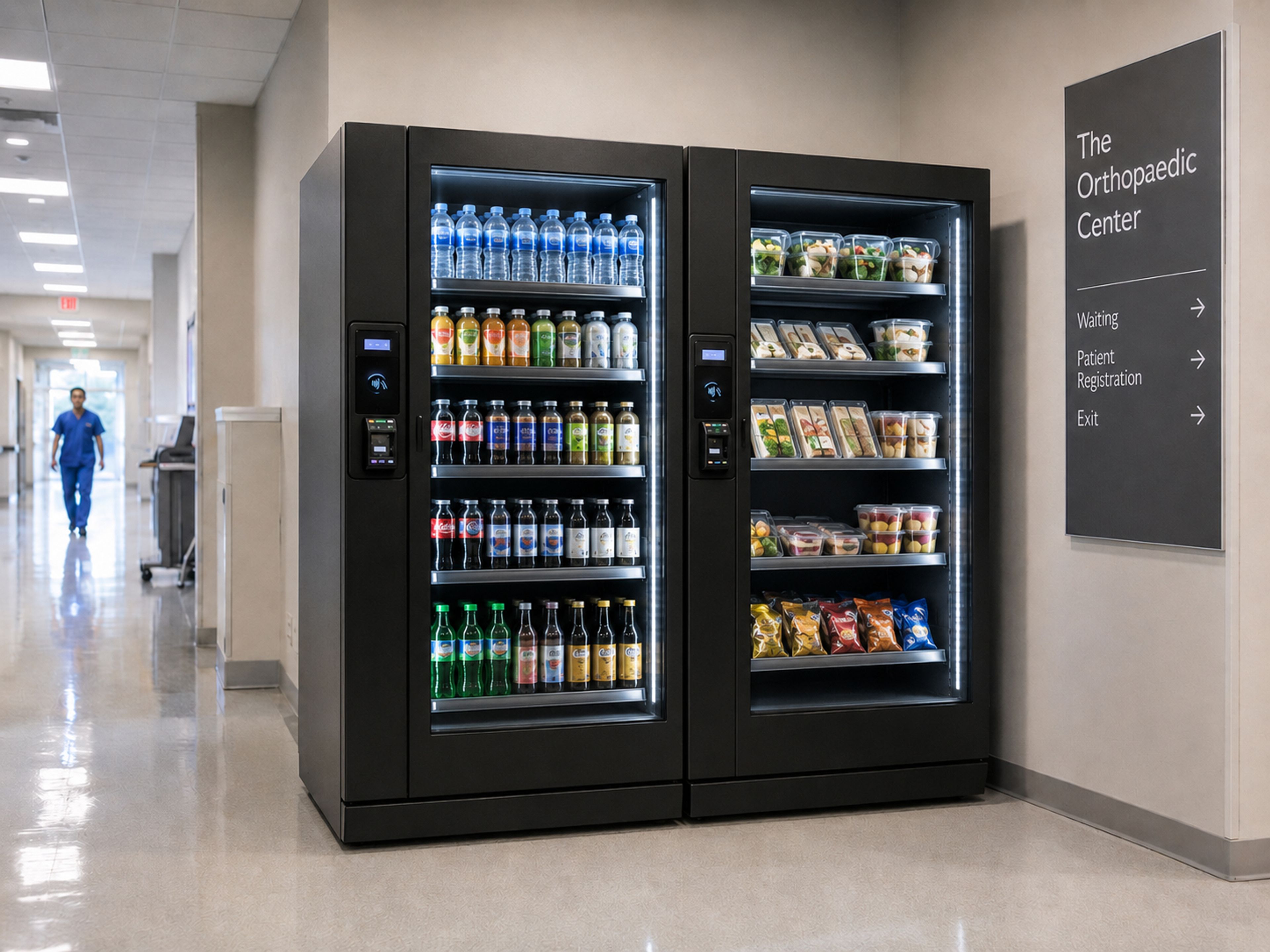Two smart coolers in a hospital