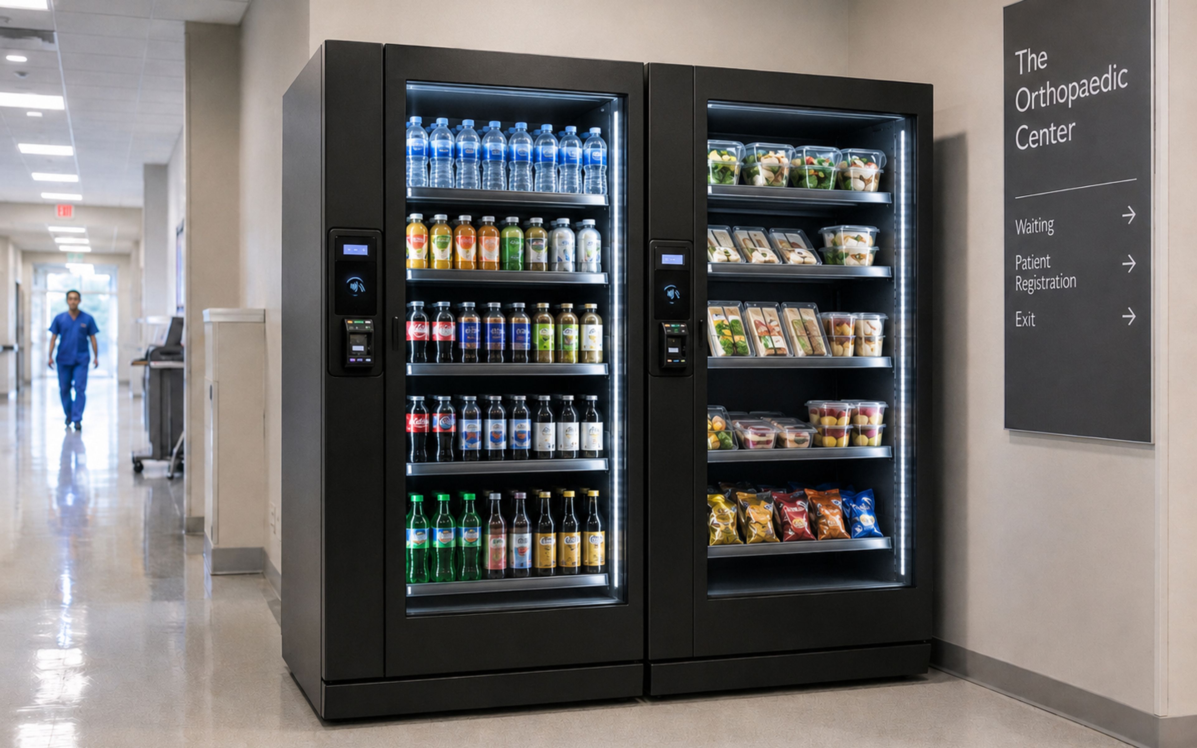 Two smart coolers in a hospital
