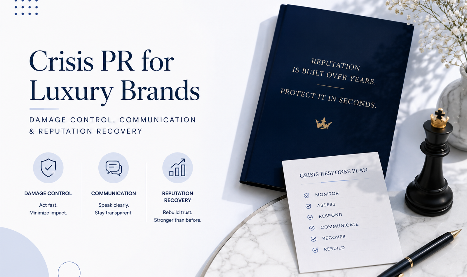 Crisis PR for Luxury Brands: Damage Control, Communication & Reputation Recovery