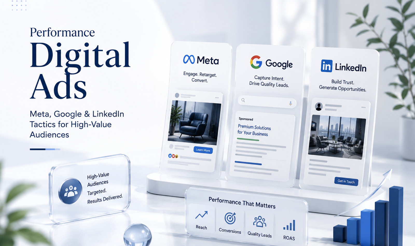 Performance Digital Ads: Meta, Google & LinkedIn Tactics for High-Value Audiences