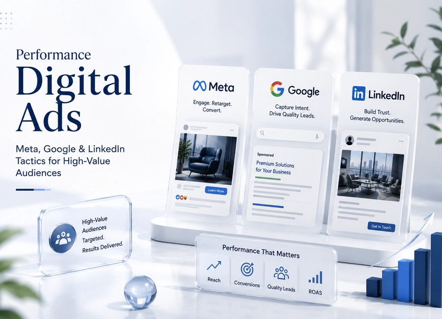 Performance Digital Ads: Meta, Google & LinkedIn Tactics for High-Value Audiences