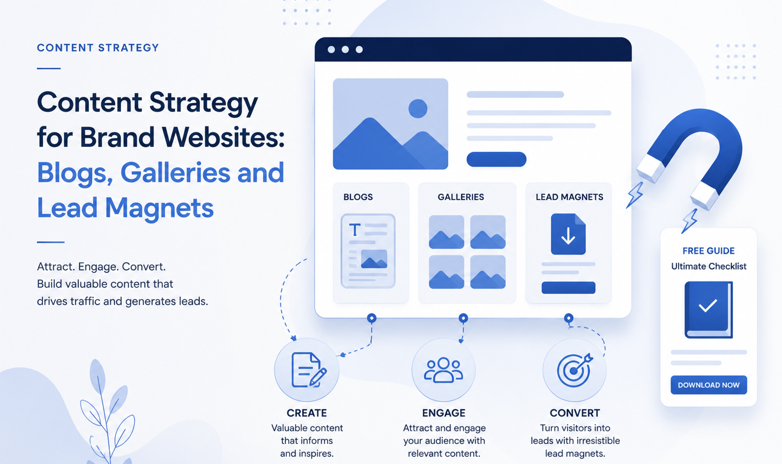 Content Strategy for Brand Websites: Blogs, Galleries and Lead Magnets