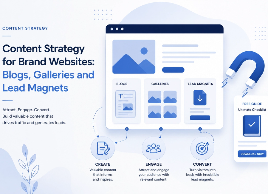 Content Strategy for Brand Websites: Blogs, Galleries and Lead Magnets
