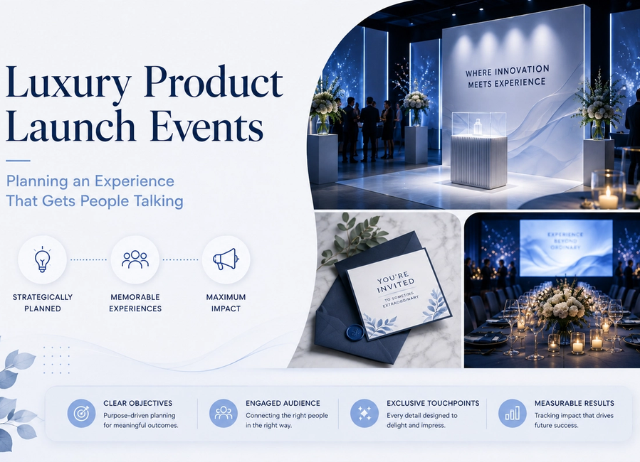 Luxury Product Launch Events: Planning an Experience That Gets People Talking