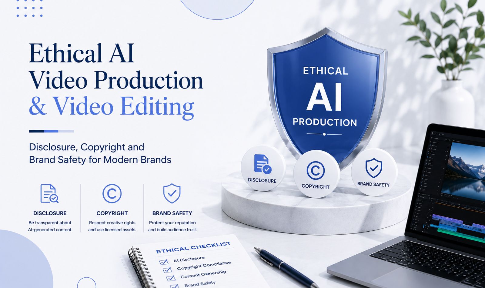 Ethical AI Video Production & Video Editing: Disclosure, Copyright and Brand Safety for Modern Brands