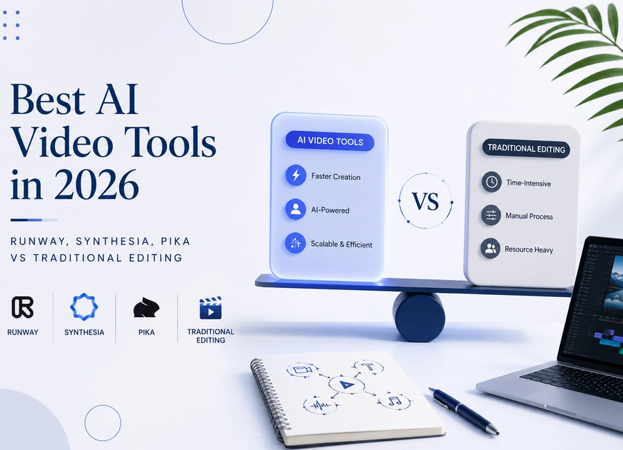Best AI Video Tools in 2026: Runway, Synthesia, Pika vs Traditional Editing