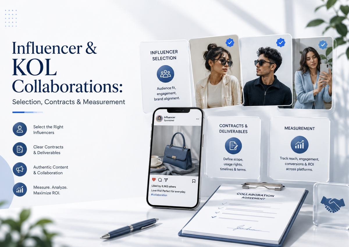 Influencer & KOL Collaborations: Selection, Contracts & Measurement
