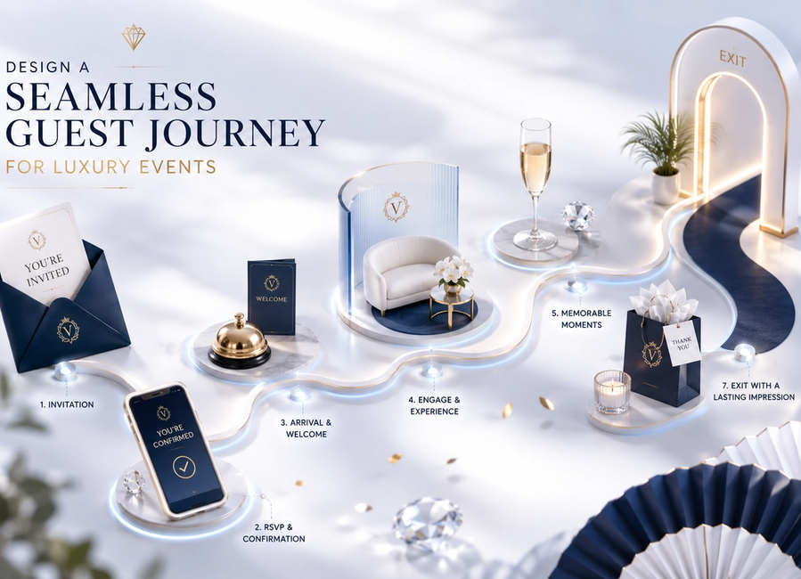 How to Design a Seamless Guest Journey for Luxury Events: From Invitation to Exit