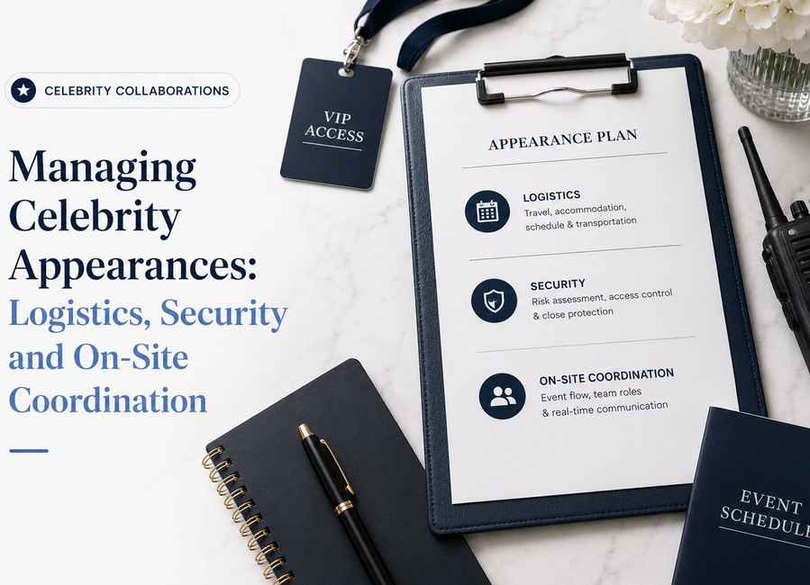 Managing Celebrity Appearances: Logistics, Security and On-Site Coordination