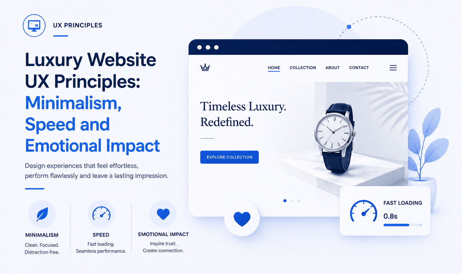 Luxury Website UX Principles: Minimalism, Speed and Emotional Impact