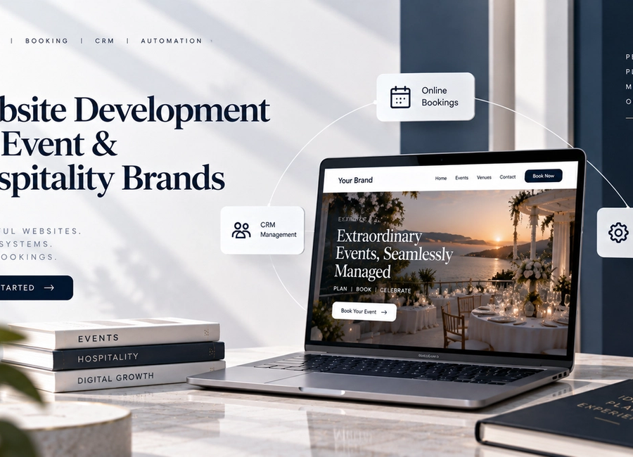 Website Development for Event & Hospitality Brands: Booking, CRM & Automation