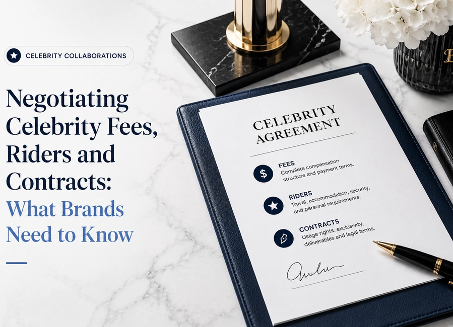 Negotiating Celebrity Fees, Riders and Contracts: What Brands Need to Know