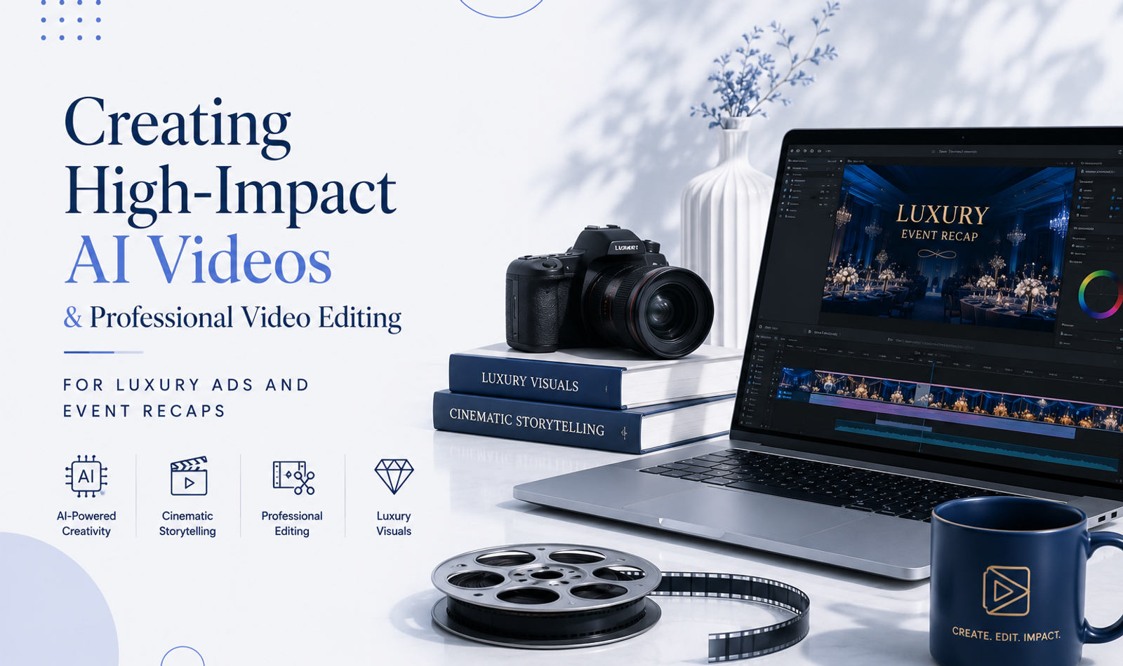 Creating High-Impact AI Videos & Professional Video Editing for Luxury Ads and Event Recaps