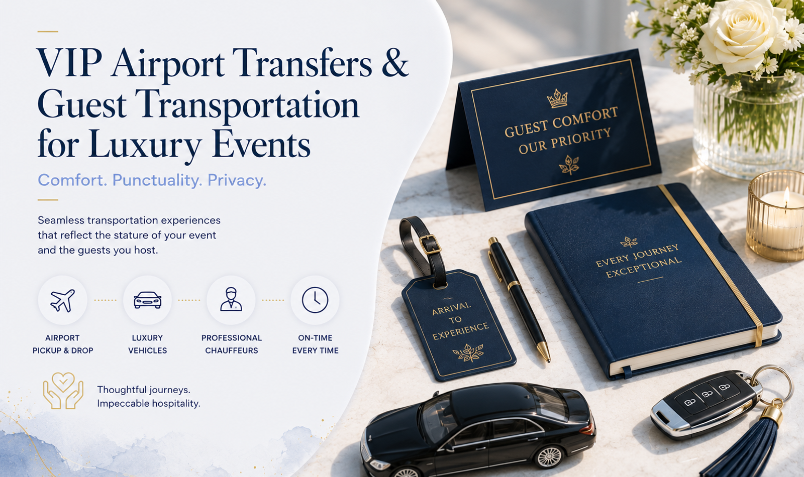 VIP airport transfers and luxury guest transportation for premium events in India