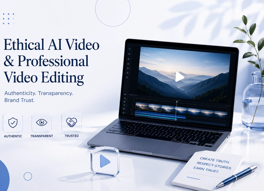 Ethical AI Video & Professional Video Editing in Marketing: Authenticity, Transparency and Brand Trust
