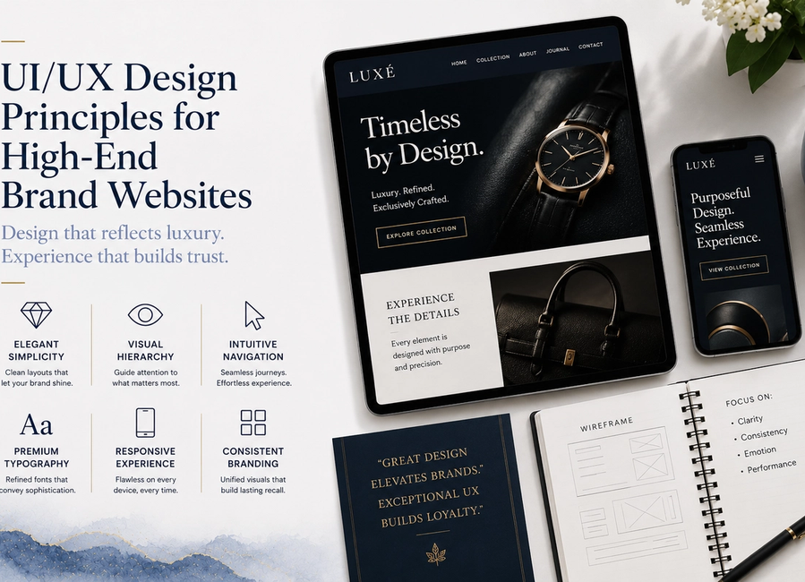 UI/UX Design Principles for High-End Brand Websites