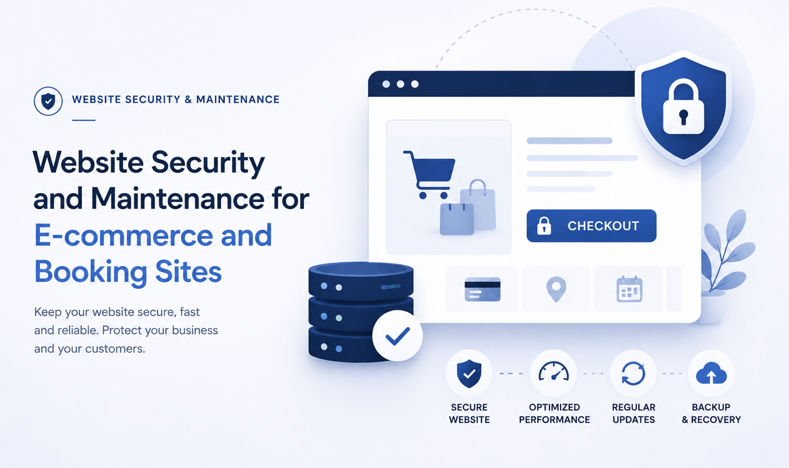 Website Security and Maintenance for E-commerce and Booking Sites