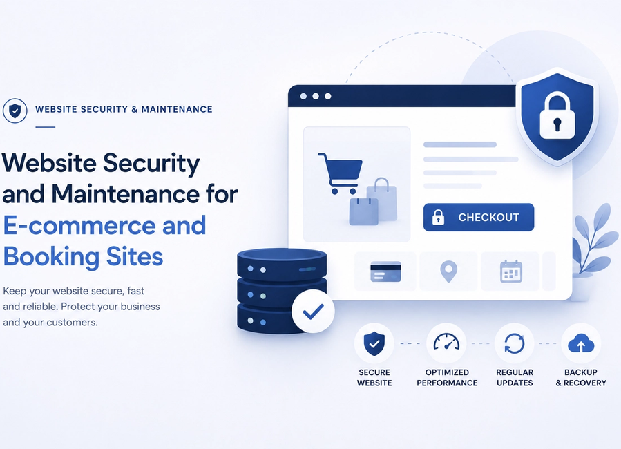 Website Security and Maintenance for E-commerce and Booking Sites