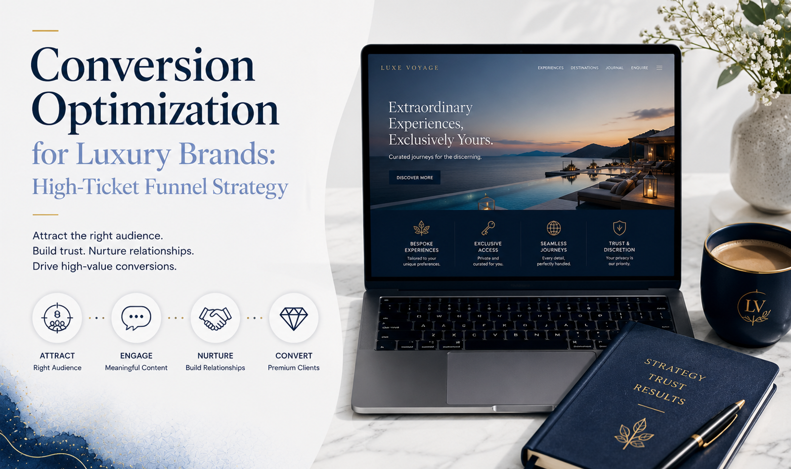 Conversion optimization and high-ticket funnel strategy for luxury brands
