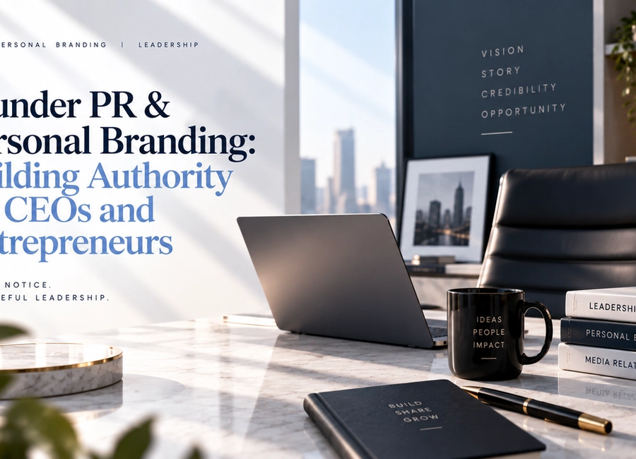 Founder PR and personal branding strategy for CEOs and entrepreneurs