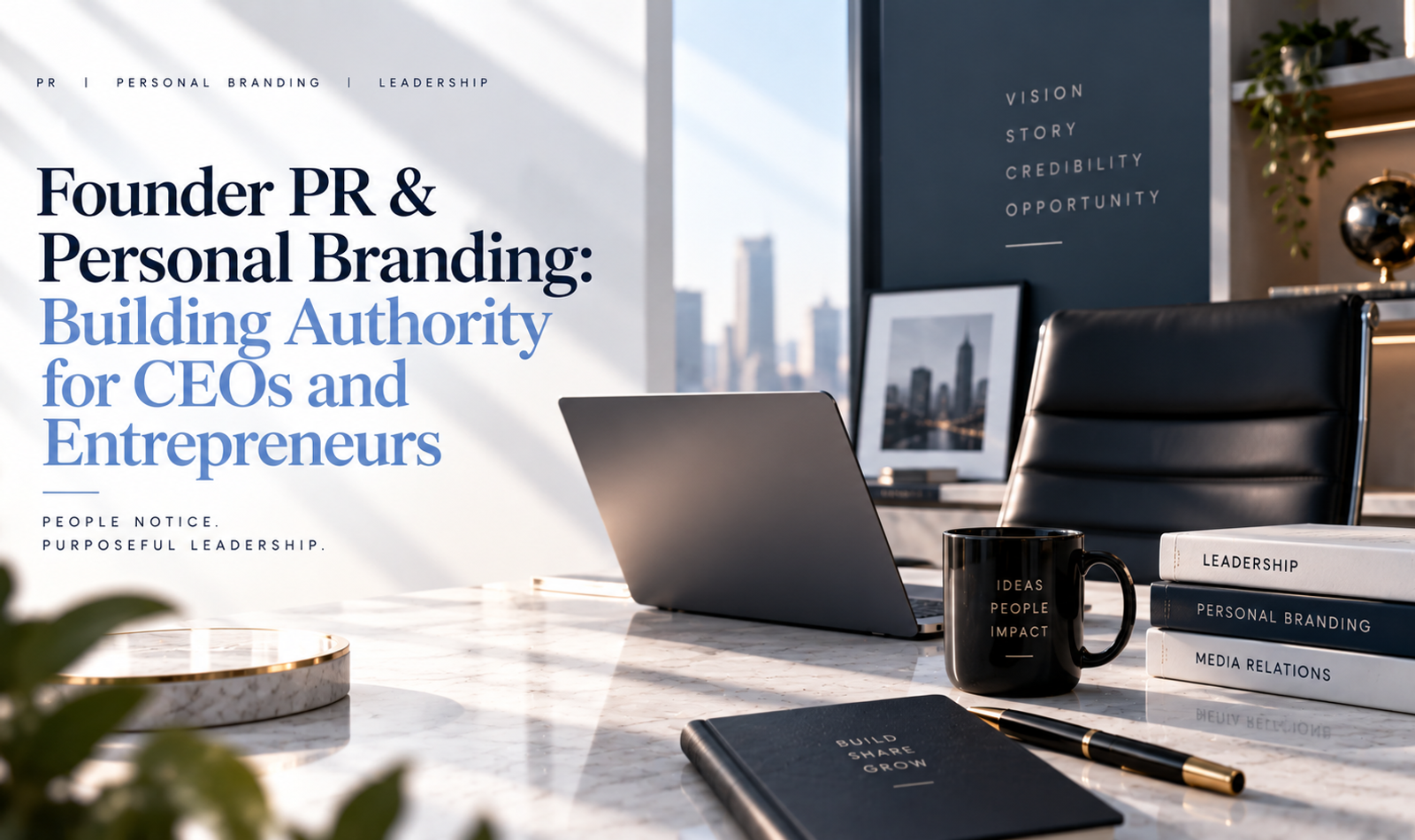 Founder PR and personal branding strategy for CEOs and entrepreneurs
