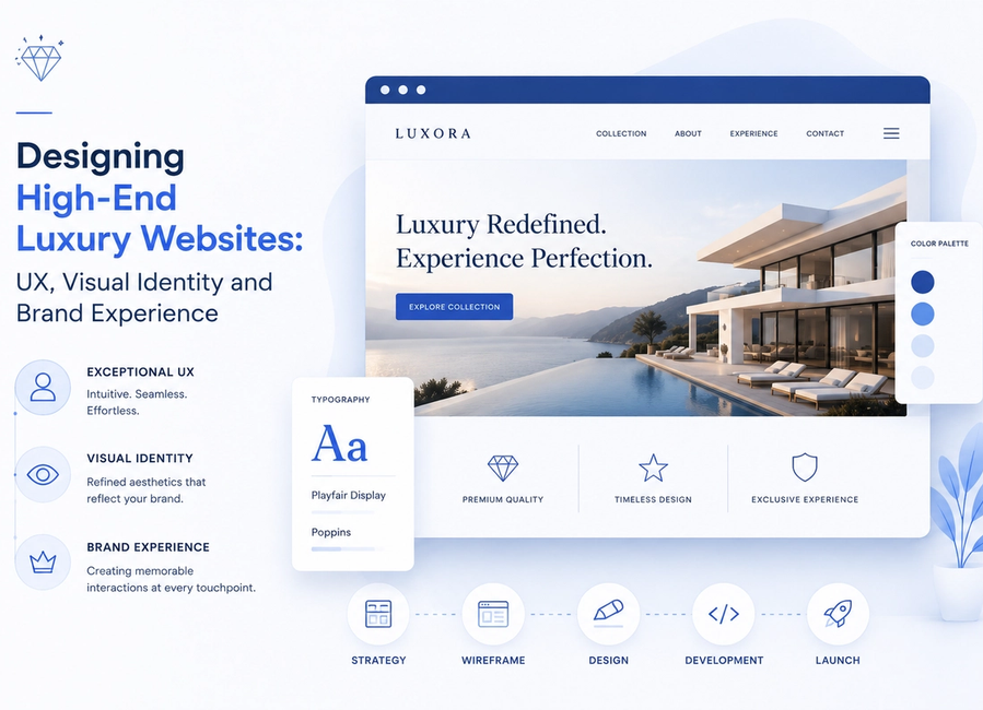 Designing High-End Luxury Websites: UX, Visual Identity and Brand Experience