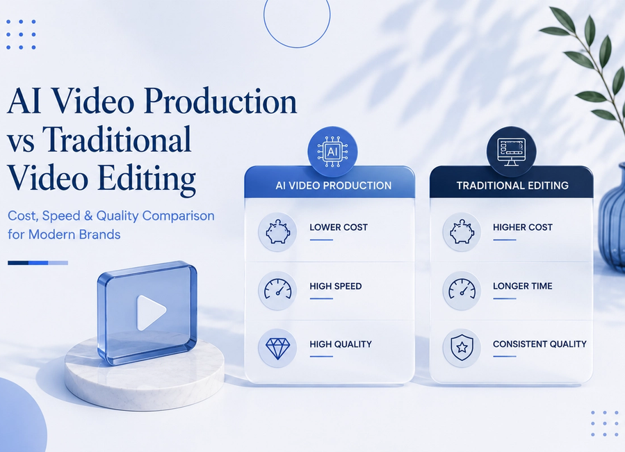 AI Video Production vs Traditional Video Editing: Cost, Speed and Quality Comparison for Modern Brands