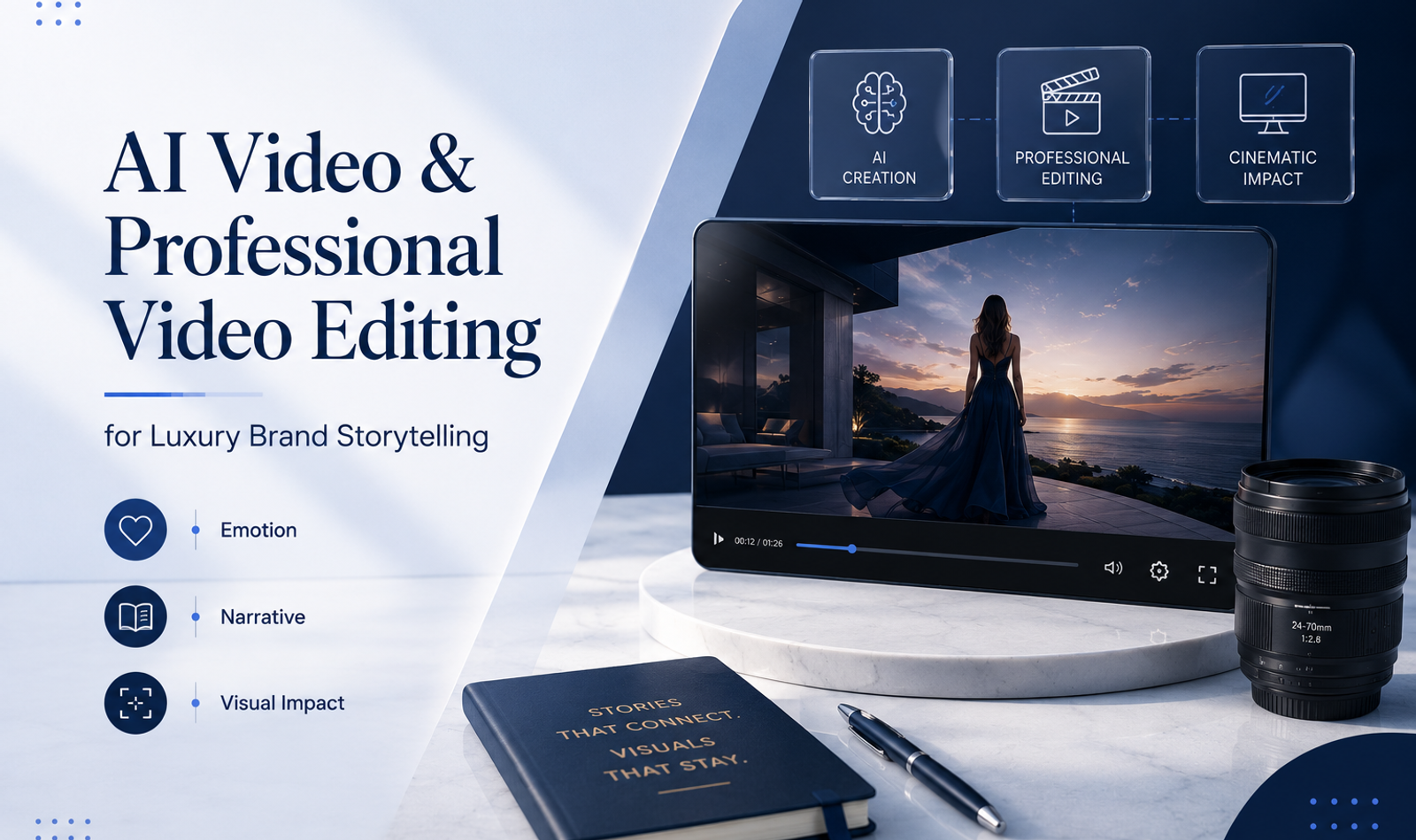 AI Video & Professional Video Editing for Luxury Brand Storytelling: Emotion, Narrative and Visual Impact