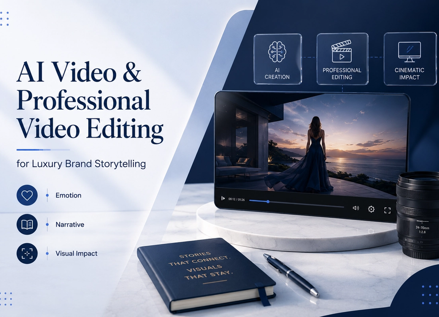 AI Video & Professional Video Editing for Luxury Brand Storytelling: Emotion, Narrative and Visual Impact