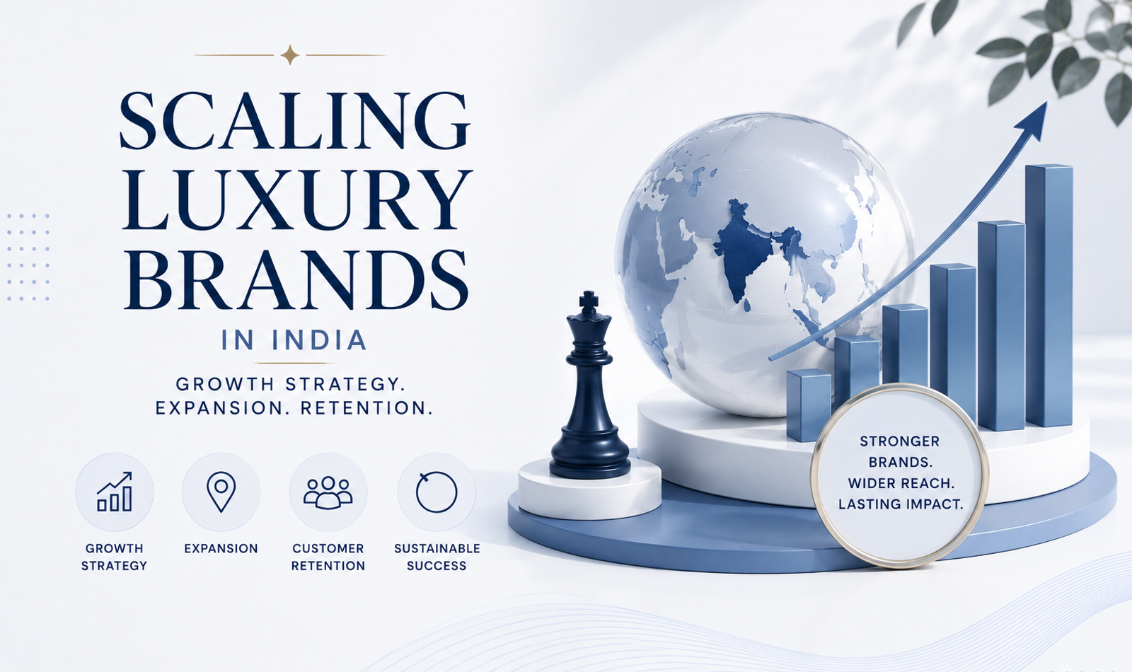 Luxury brand growth roadmap for India showing premium positioning, market expansion, customer retention, digital strategy and brand equity.