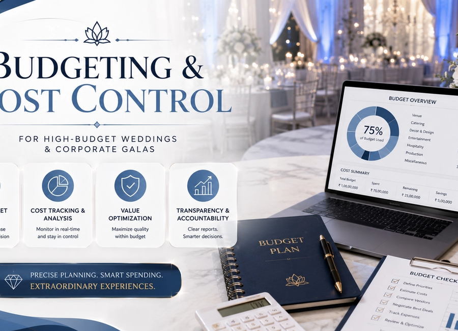 Budgeting & Cost Control for High-Budget Weddings & Corporate Galas