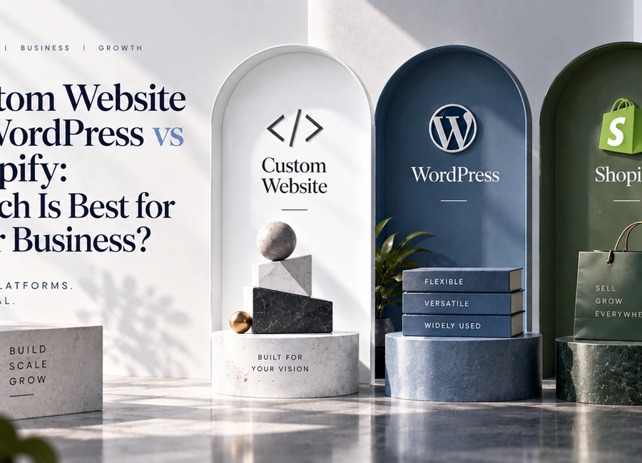 Custom Website vs WordPress vs Shopify: Which Is Best for Your Business?
