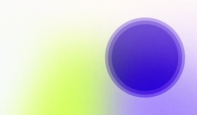 a purple circle on a green and white background
