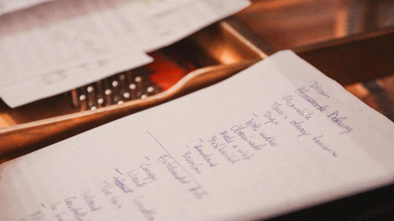 A setlist