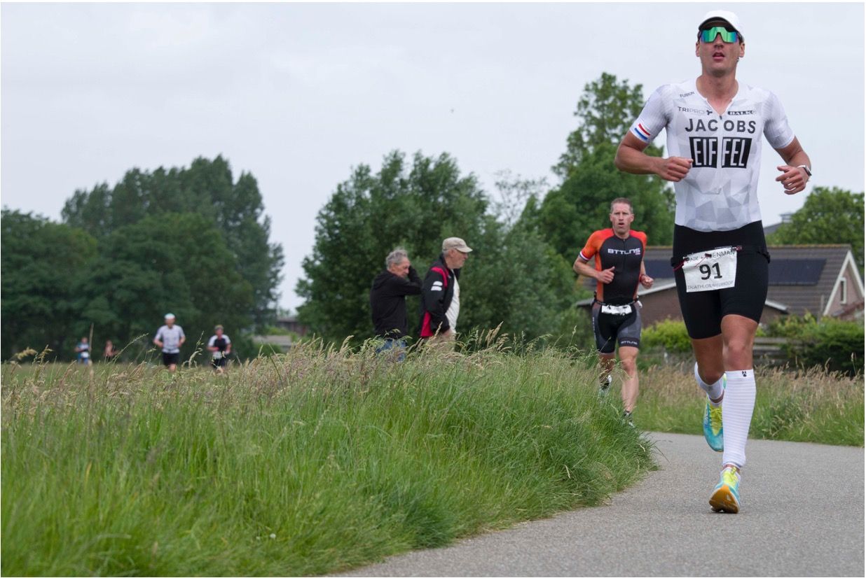 Roel tijdens het hardlopen