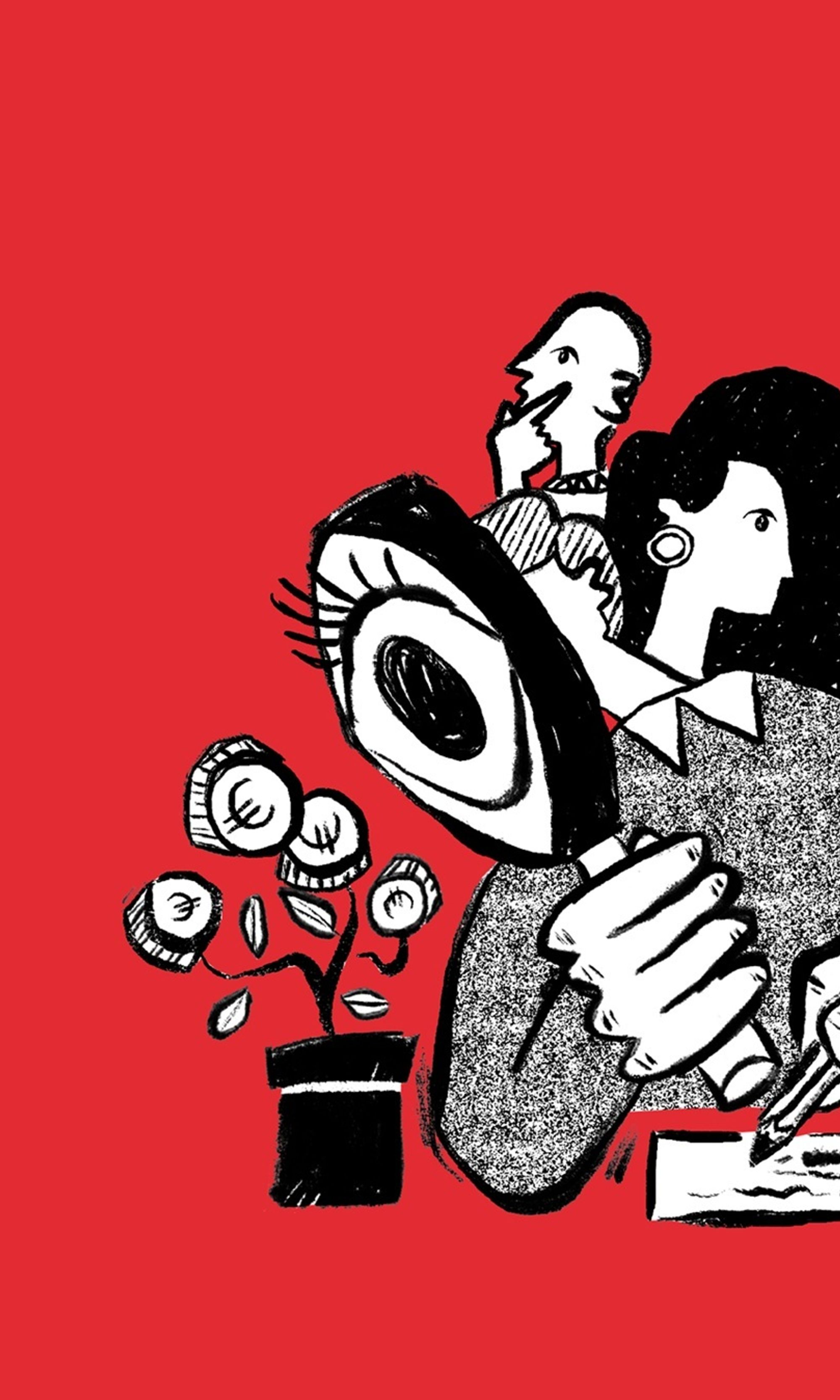 Illustratie van Voorblijvers: Een Team EIFFEL professional aan het werk