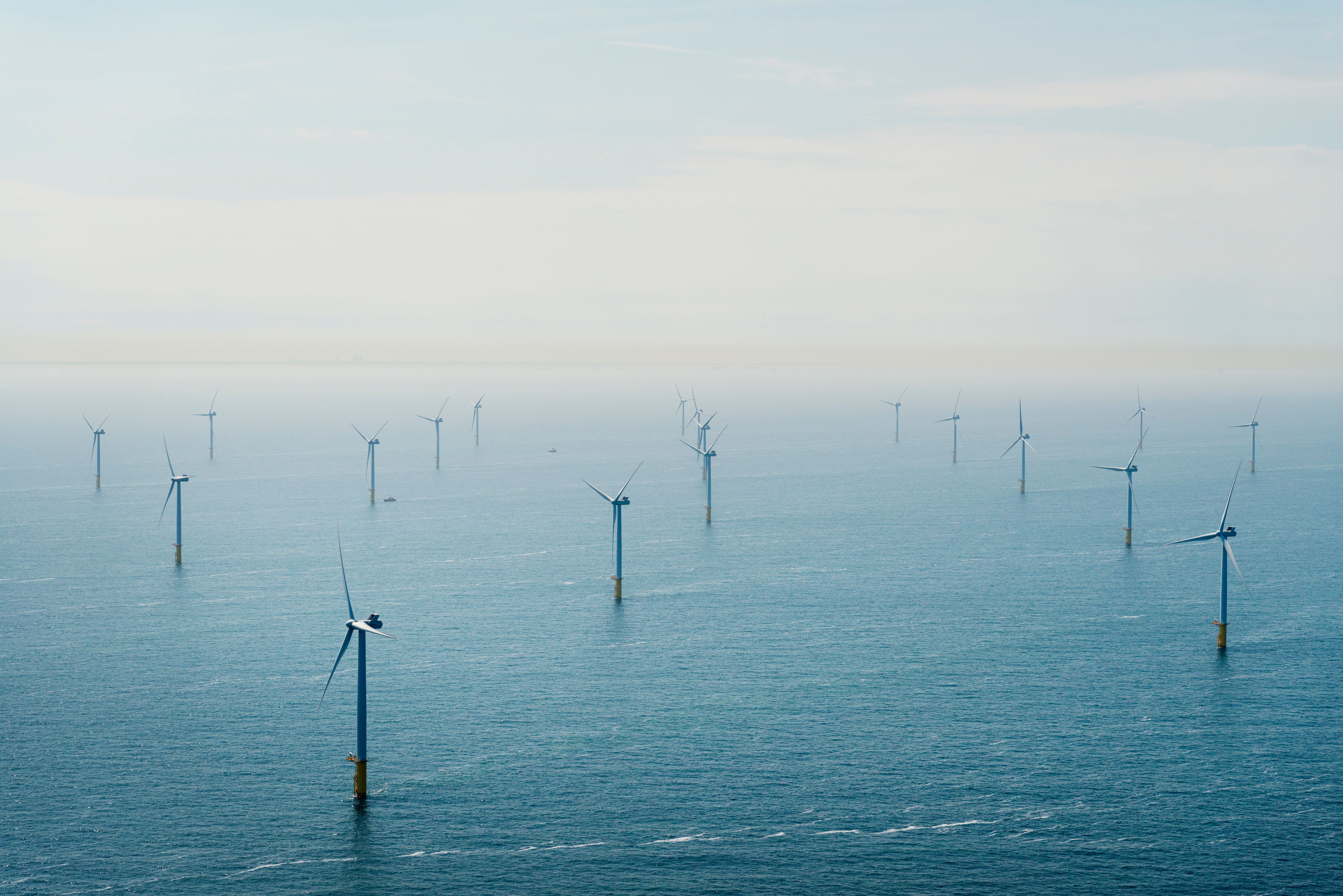 Offshore windpark in de Noordzee