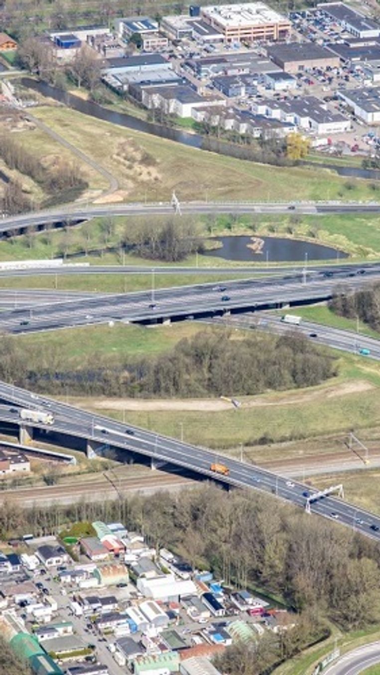 Luchtfoto A16 Rotterdam Terbregseplein