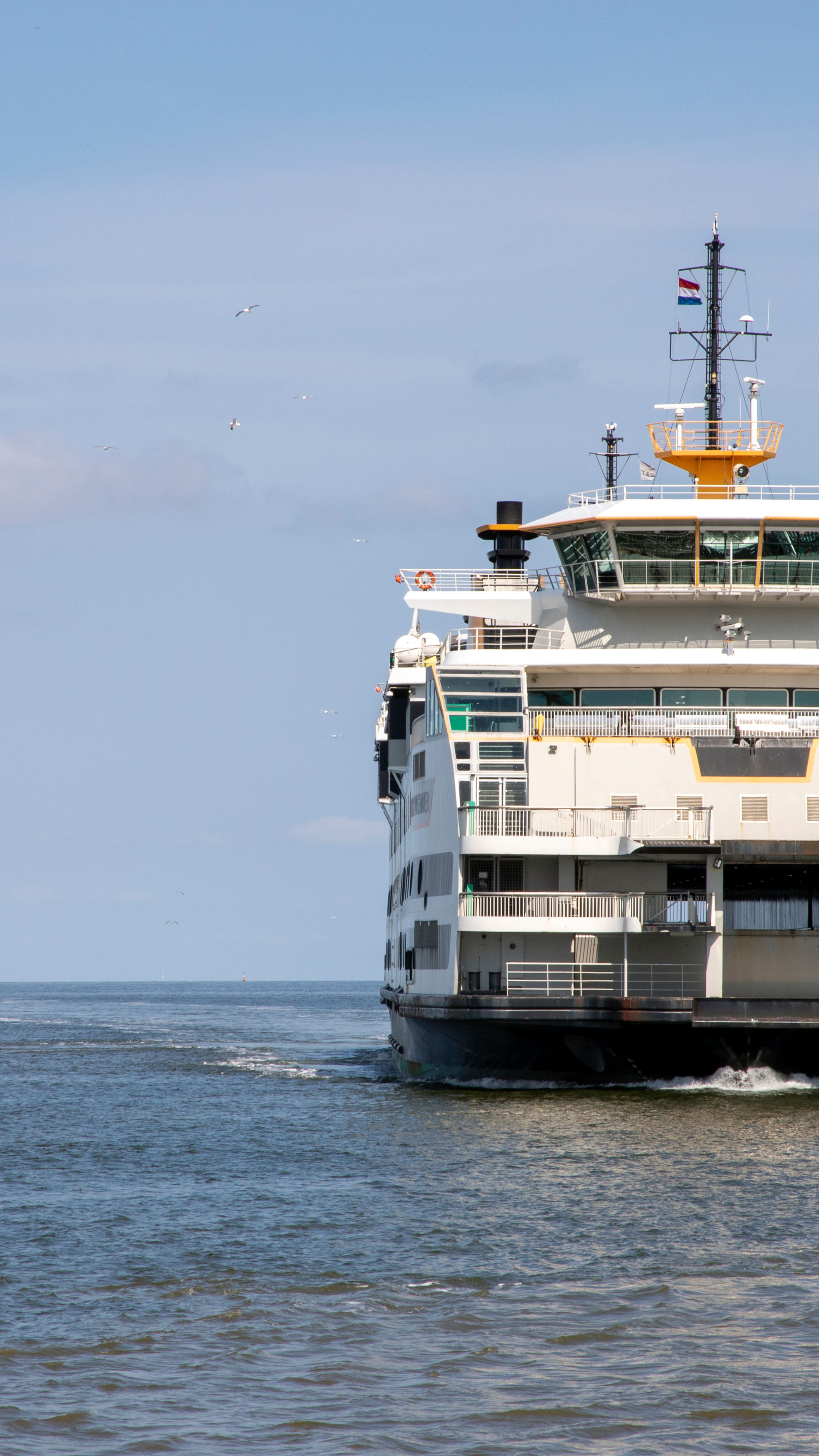 Een foto van de ferry naar Texel
