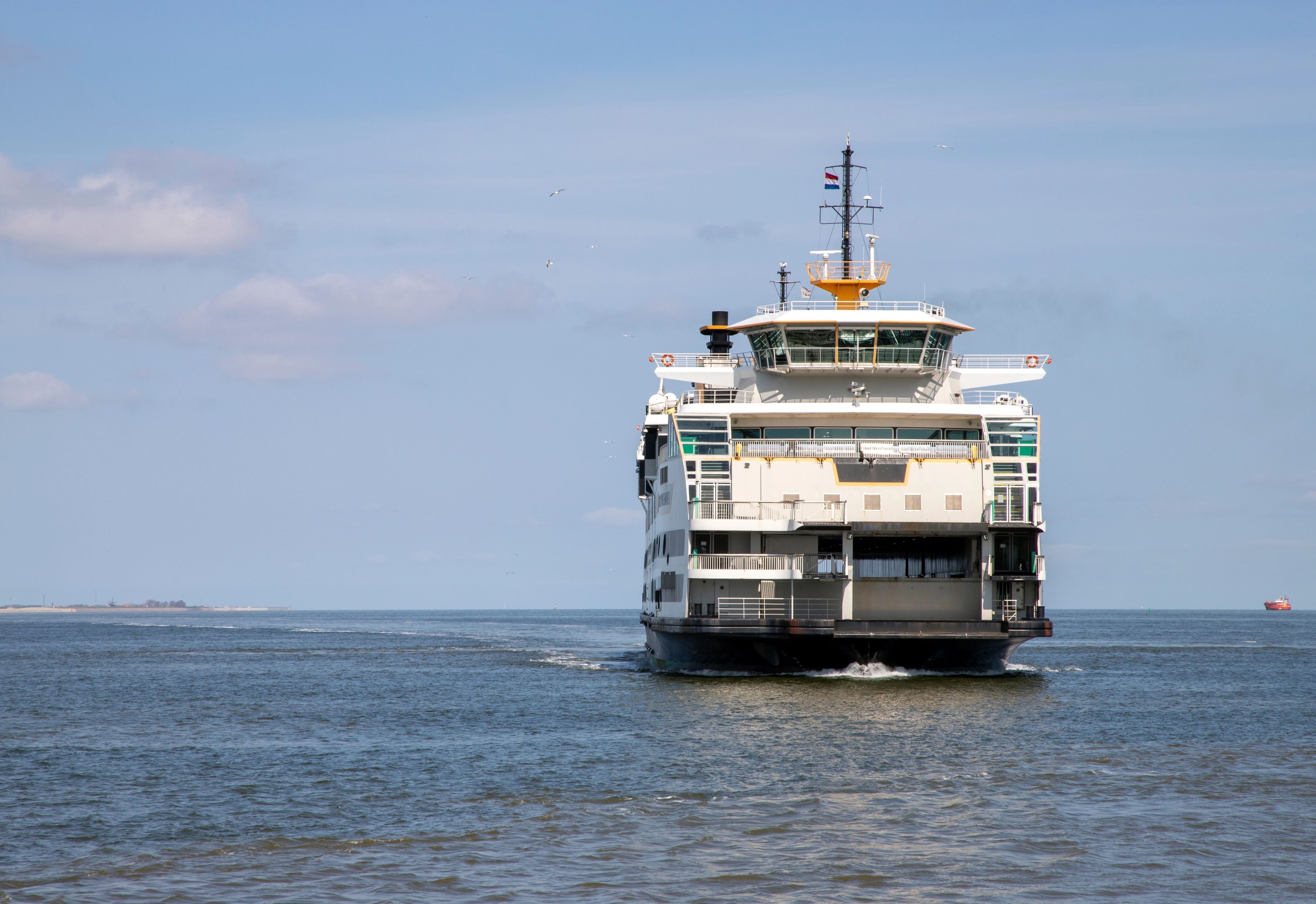 Een foto van de ferry naar Texel