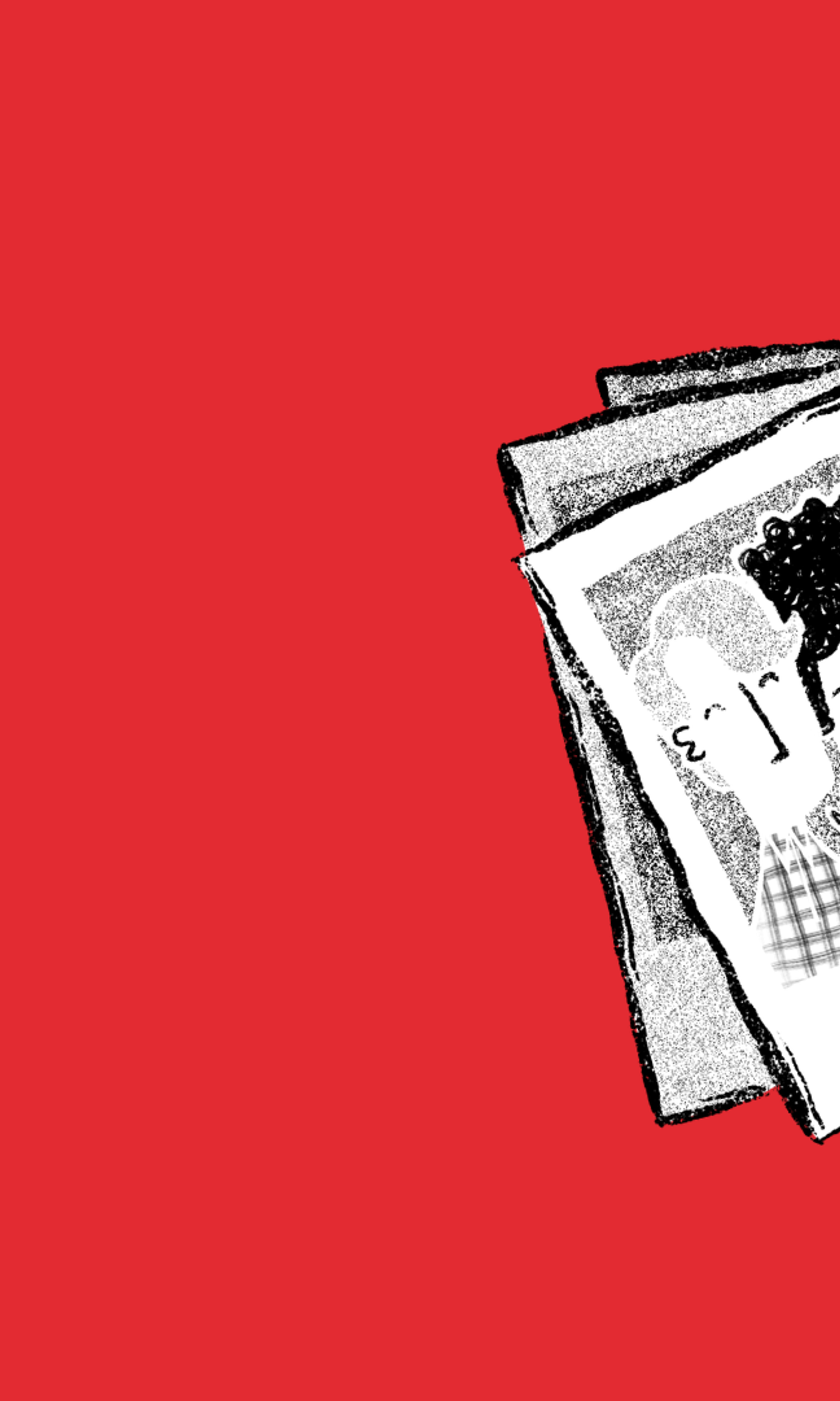 Illustratie van een polaroidfoto's met collega's