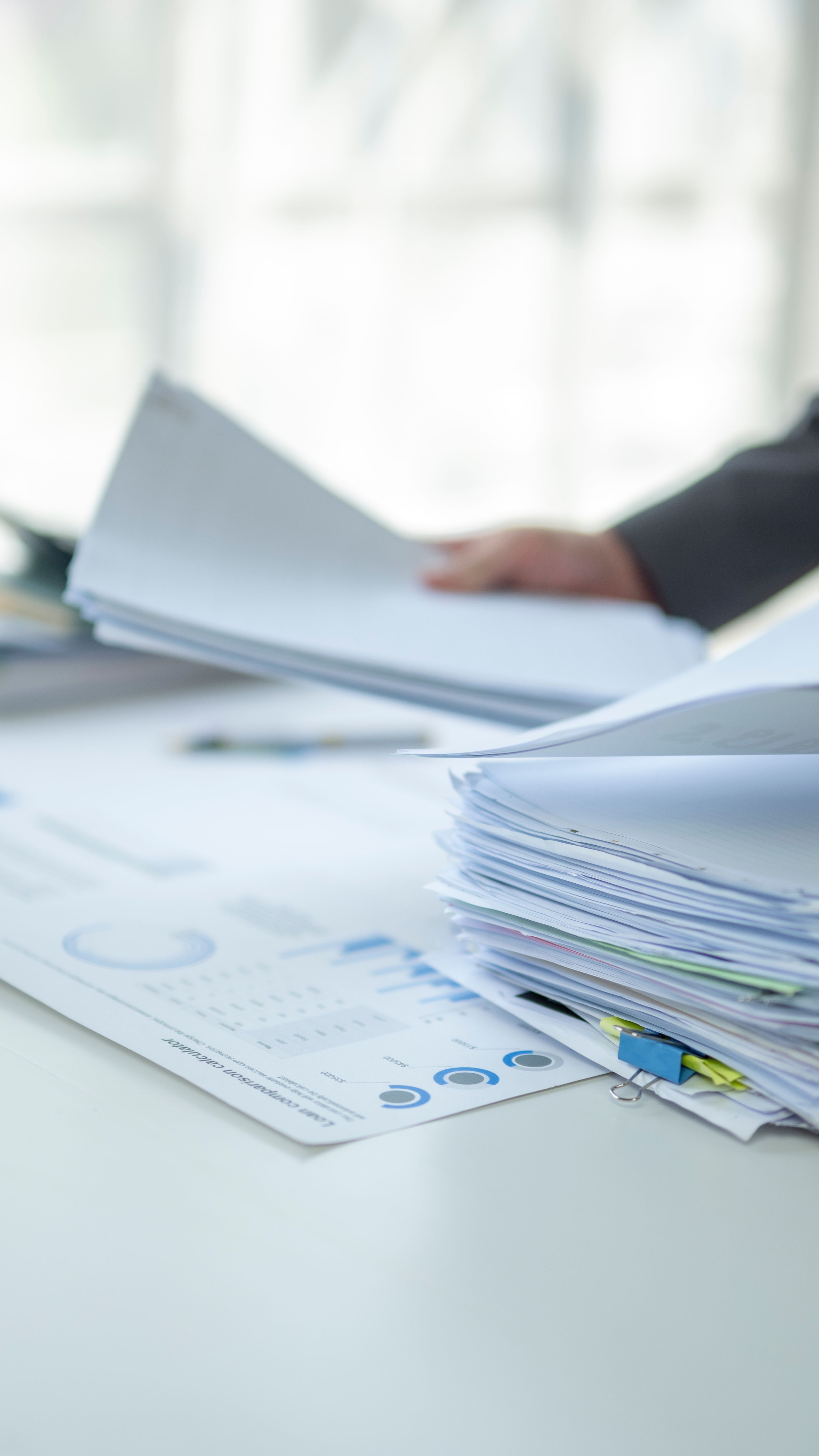 Man doing paperwork