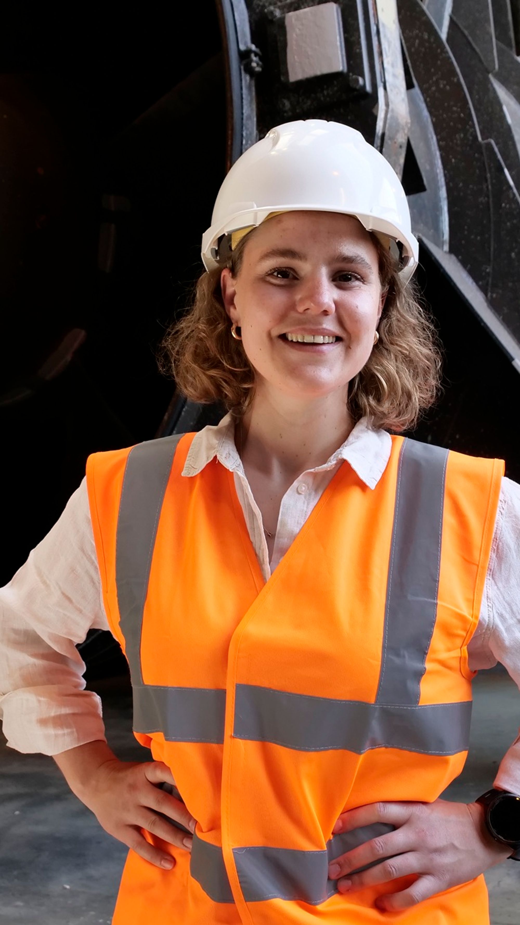 Programmasecretaris Catja Roggema op projectlocatie